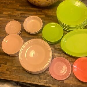 - Fiesta Ware assorted sizes and colors.